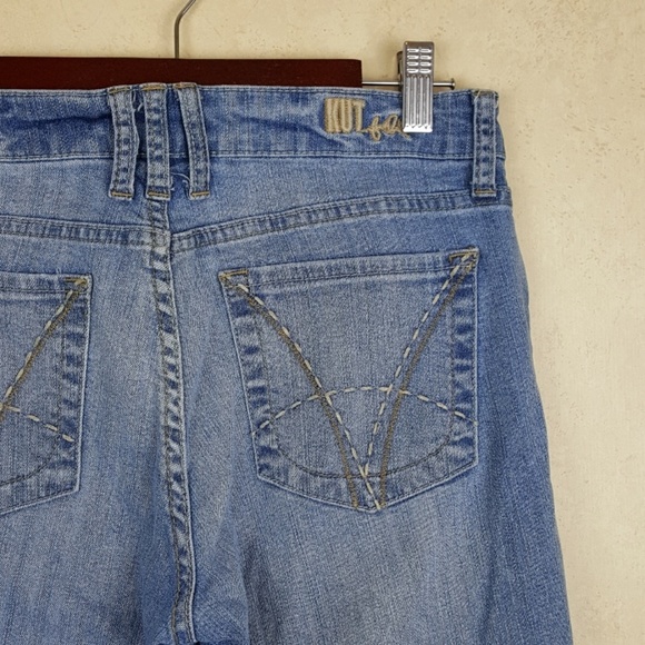 Kut from the Kloth Light Wash Straight Leg Jeans - Picture 1 of 8